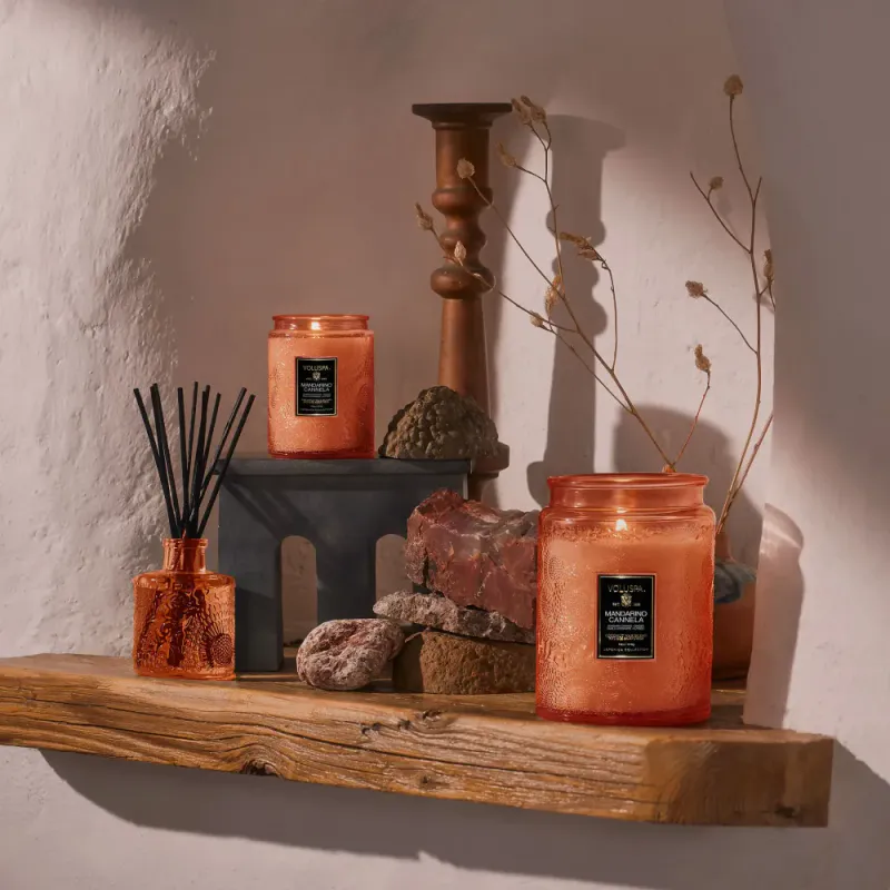 Mandarino Cannela Large Jar Candle 100t