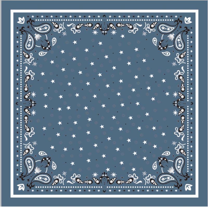 Bandana - Tåkeblå