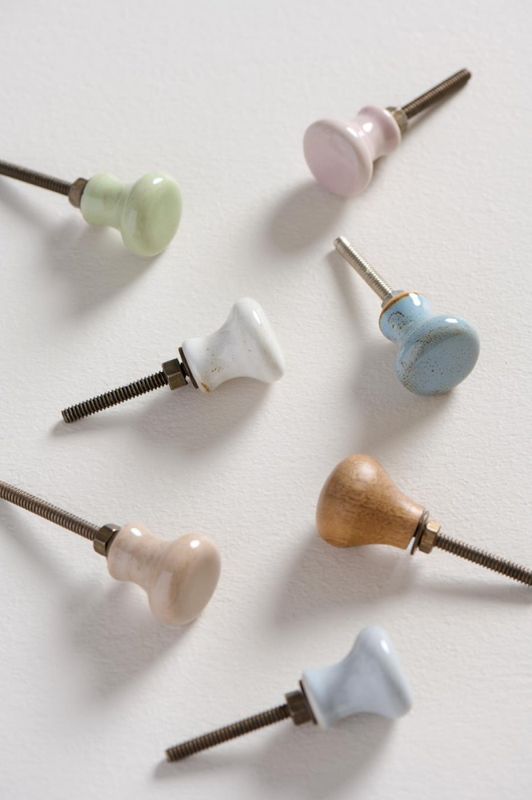 Knott Fie keramikk støvet blå