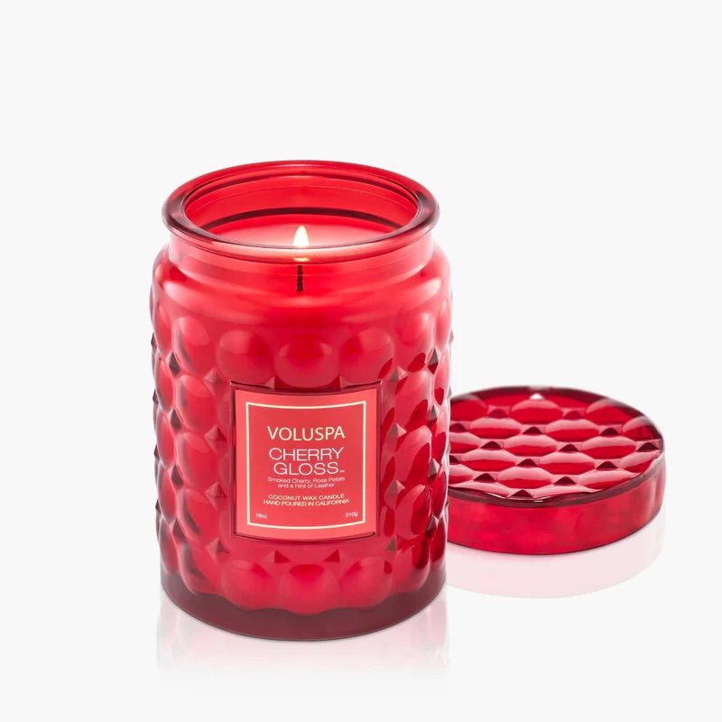 Large Glass Jar - Cherry Gloss