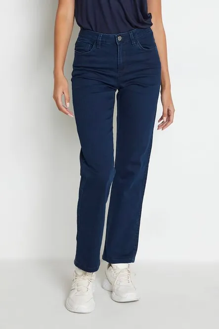 Hovedbilde Vicky Jeans straight - Dark blue denim