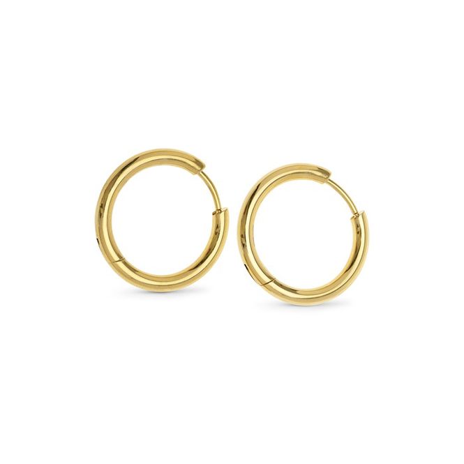 Hovedbilde Hollie - Hoop Earrings 13mm Stainless Steel Gold