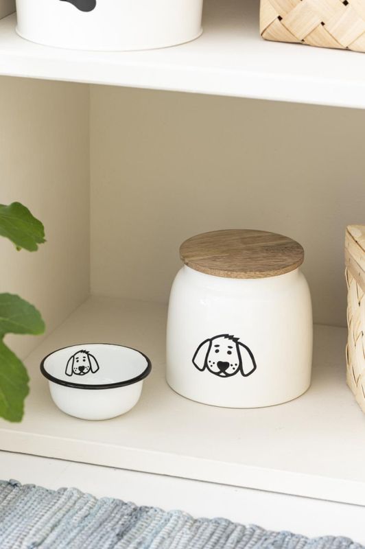 Hundematboks i metall med trelokk – 2,2 liter