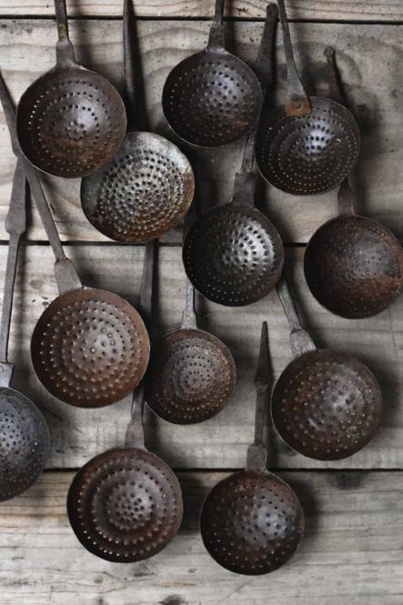 Hovedbilde Vintage metall øse/skje 13x30cm