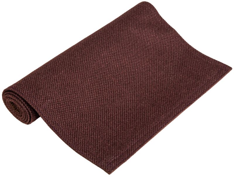 Løper vevd ensfarget brun 33x100cm