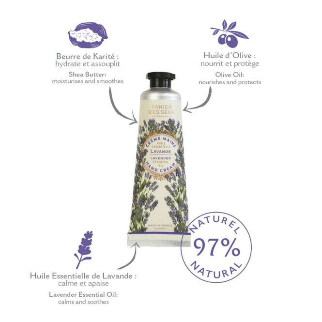 Hovedbilde Panier - essential - mini håndkrem - lavendel