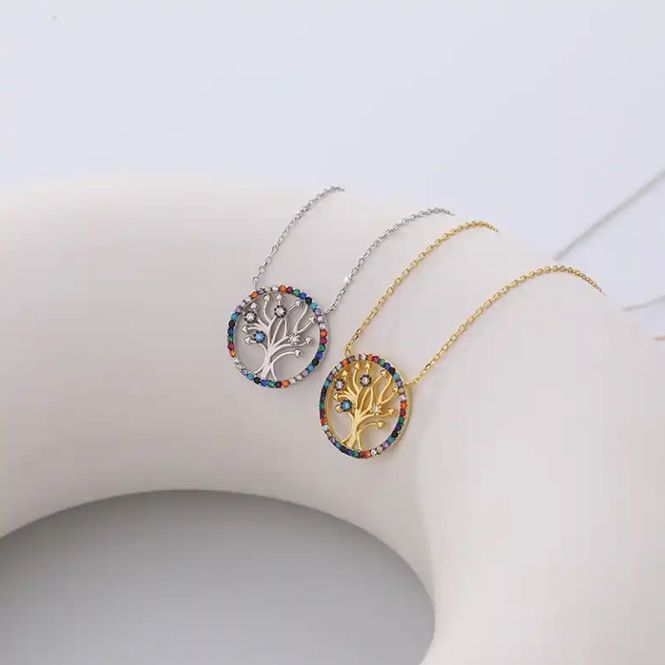 Hovedbilde Tree of Life Necklace 935 Silver Mix
