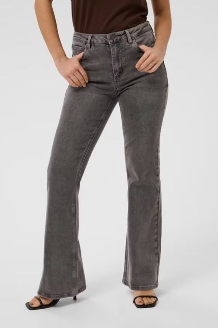 Hovedbilde KAsinem hw flared jeans - Medium Grey