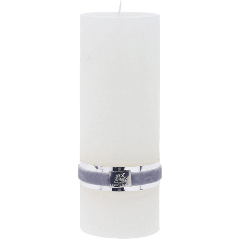 Lene Bjerre Candle Rustic Large White