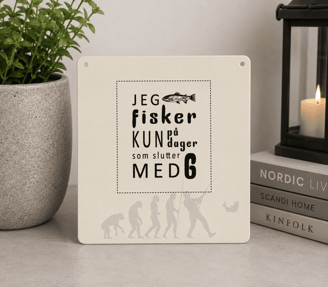 Hovedbilde Metallskilt - Jeg fisker..