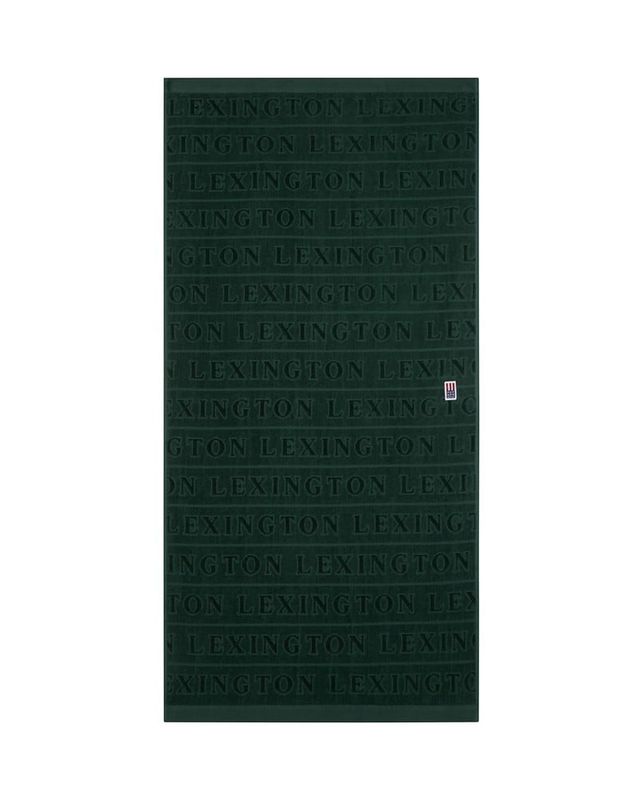 Velour Jacquard Logohåndkle 50x70 Juniper Green