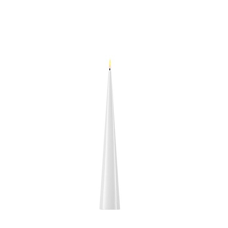Cone Candle White 28 cm 