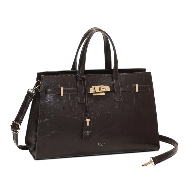 Hovedbilde Handbag Askim Lycke Croco Brown