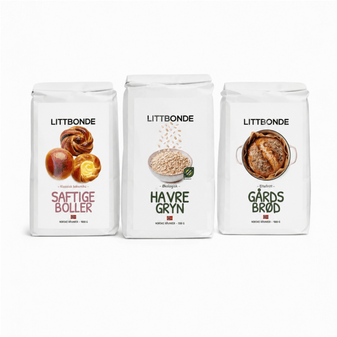 Hovedbilde Gårdsbrød Eltefri bakemiks 1000g