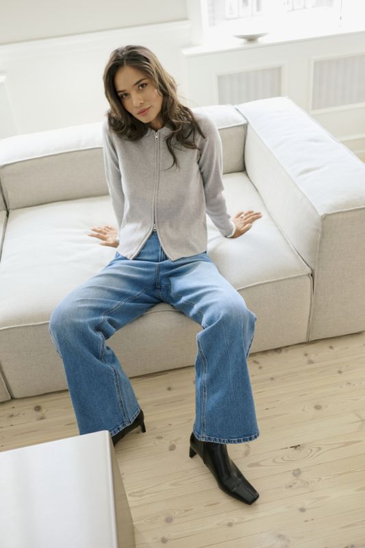 KAmeadow HW Reg Fit Jeans Vintage Blue