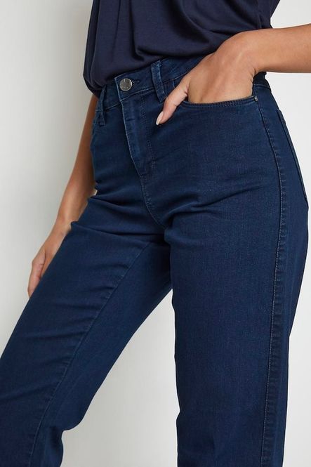 Hovedbilde Vicky Jeans straight - Dark blue denim