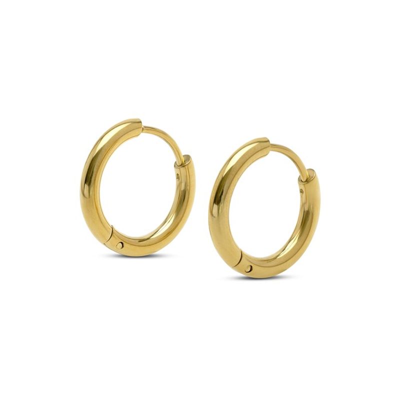 Hollie - Hoop Earrings 21mm Stainless Steel Gold