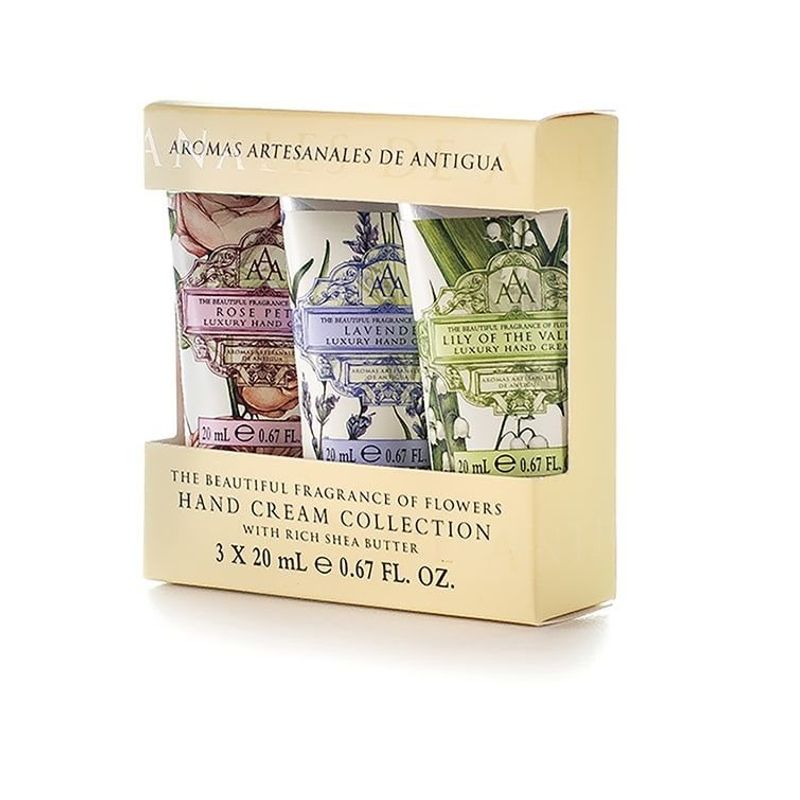 Håndkrem Sett 3x20ml rose, liljekonvall, lavendel