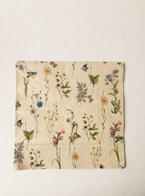 Hovedbilde Servietter Middag 40×40 cm Blomstereng