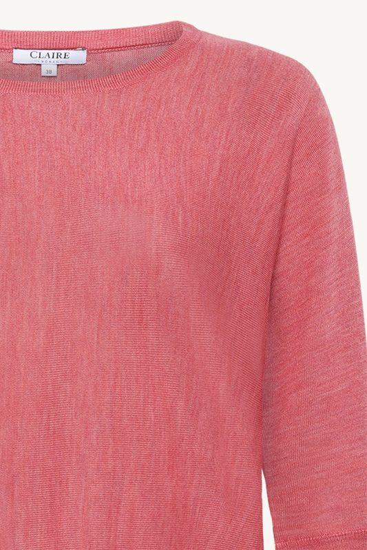 CWPippa Pullover Coral Blush Melange