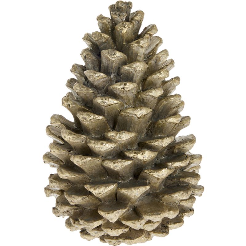 Serafina decoration pine cone 15cm. L. Gold