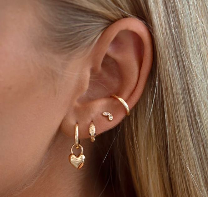 Hovedbilde Snake hoop earring-gold