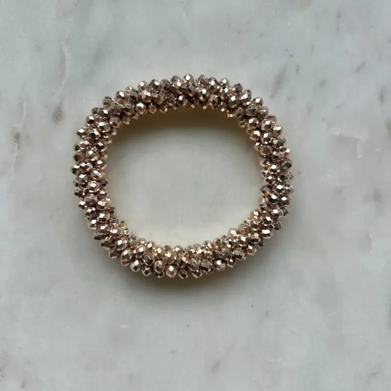 Glitter Hårstrikk/Armbånd