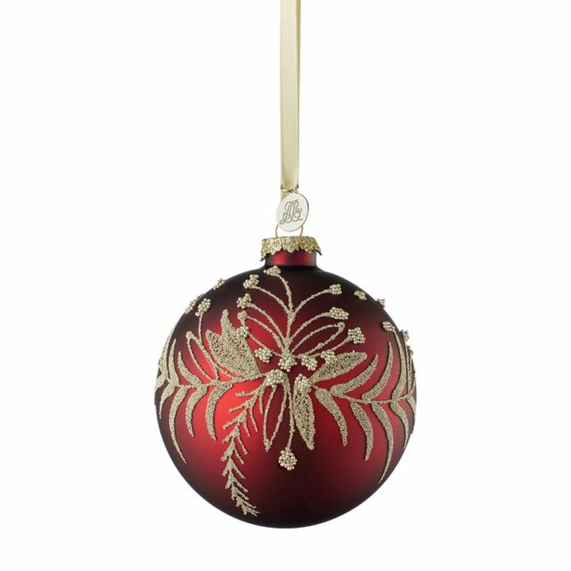 Misille bauble 10 cm. D. Red