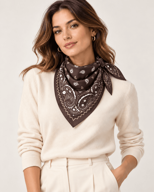 Scarf A26 band Brown
