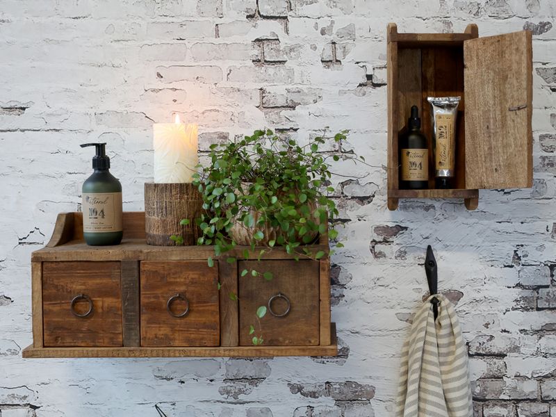 Grimaud Veggskap av murstensform