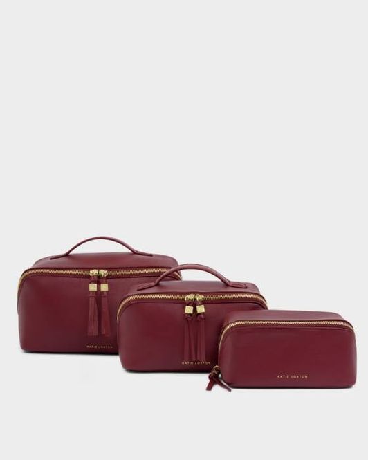 Hovedbilde FOLD-OUT MIRROR MAKE UP BAG | Cherry 