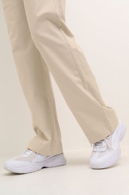 Hovedbilde Lea Flared chino pants - Feather Grey