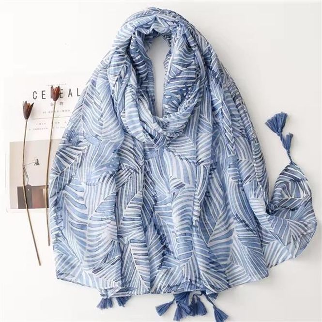 Hovedbilde Sunniva Leaf Tassel Viscose Scarf 90x180CM