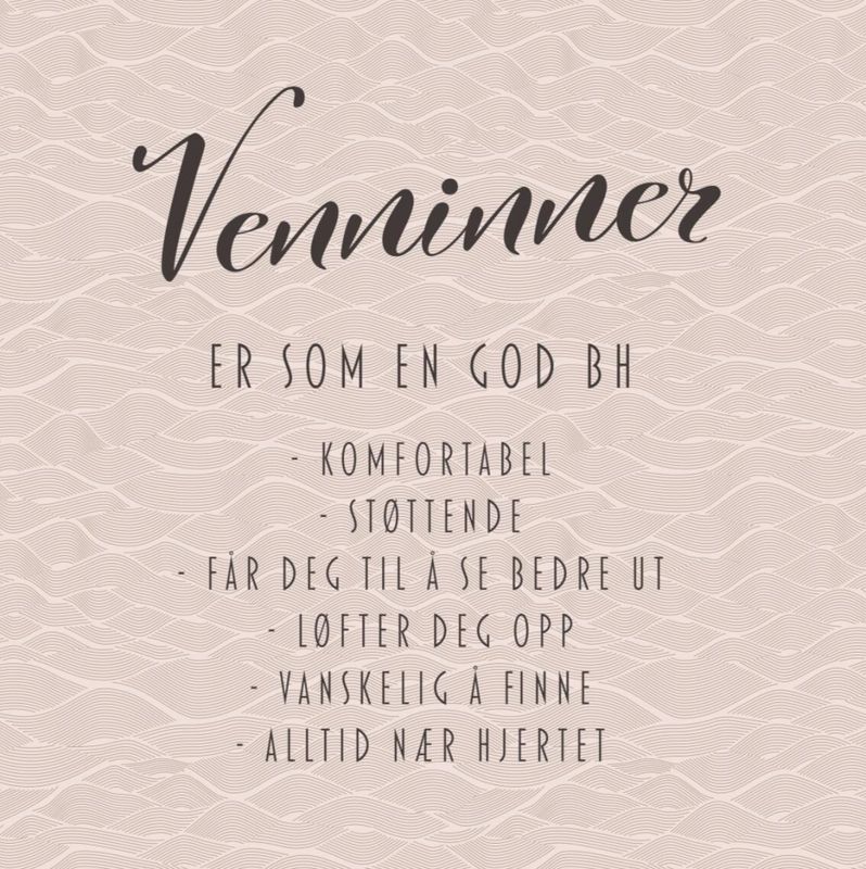 Serviett BH venninne