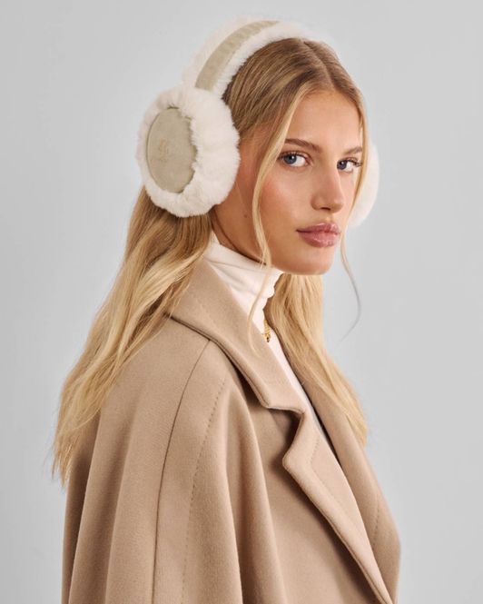 Hovedbilde FAUX SUEDE EARMUFFS TAUPE/CREAM