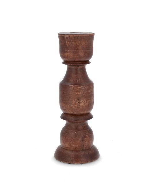 Hovedbilde Lysestake Trixie i tre – brun | 25 cm