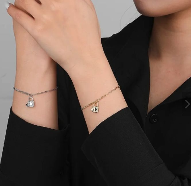 Hovedbilde Lock/flower Bracelets Women 925 Silver