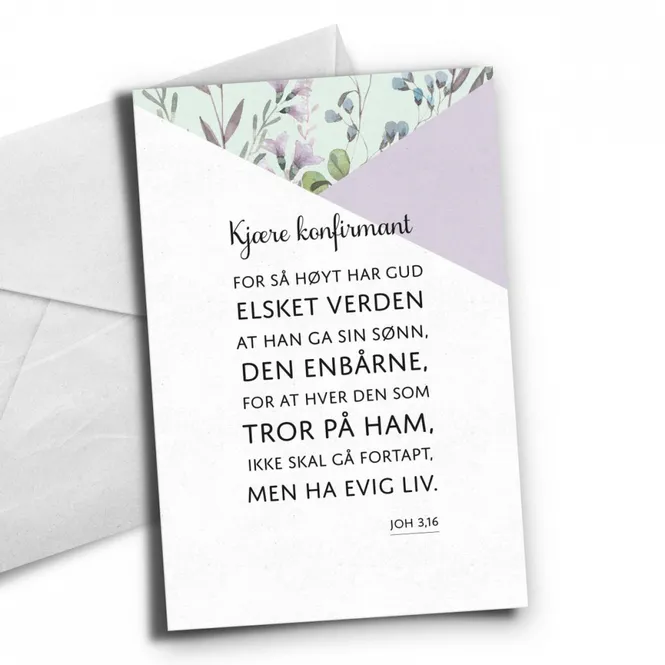 Hovedbilde Kort Konfirmant - 