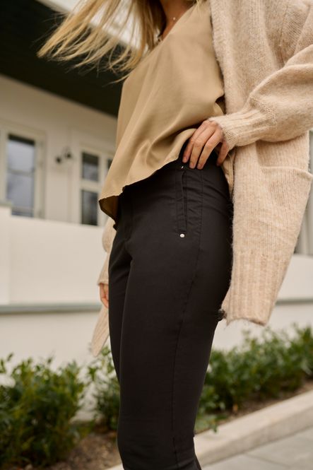 Hovedbilde Lea Rivet Pant Long - Black Deep