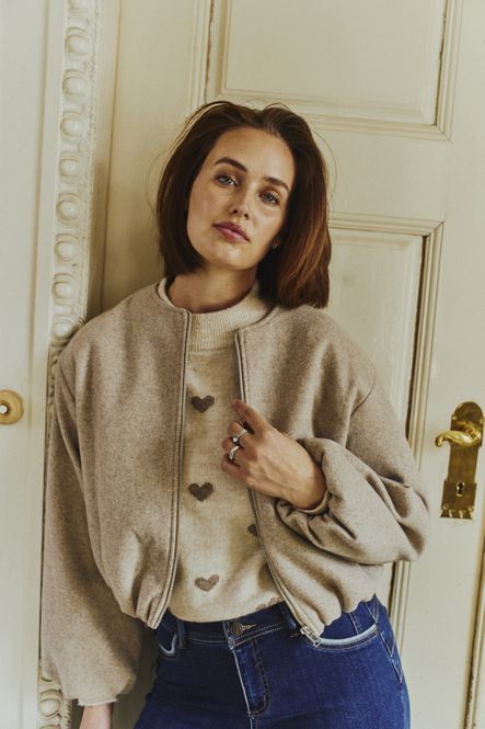 Hovedbilde FQYANNA-JAKKE Silver Mink Melange