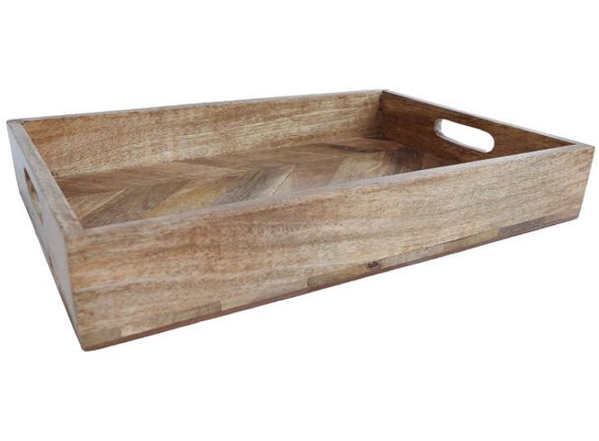 Hovedbilde Brett Mangotre Fiskebein 40x27x5cm
