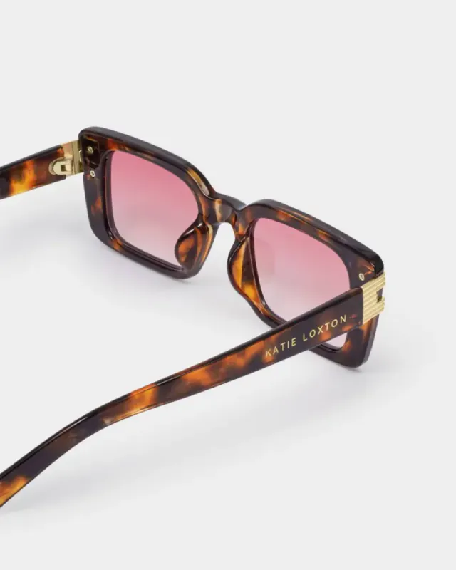 Malibu Rectangle Sunglasses Dark Tortoisehell