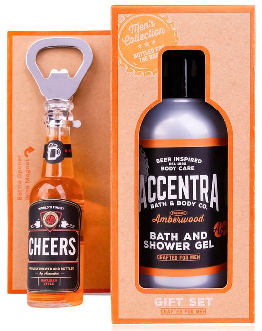 Hovedbilde Gavesett 150ml Dusjsåpe ølflaske m/åpner