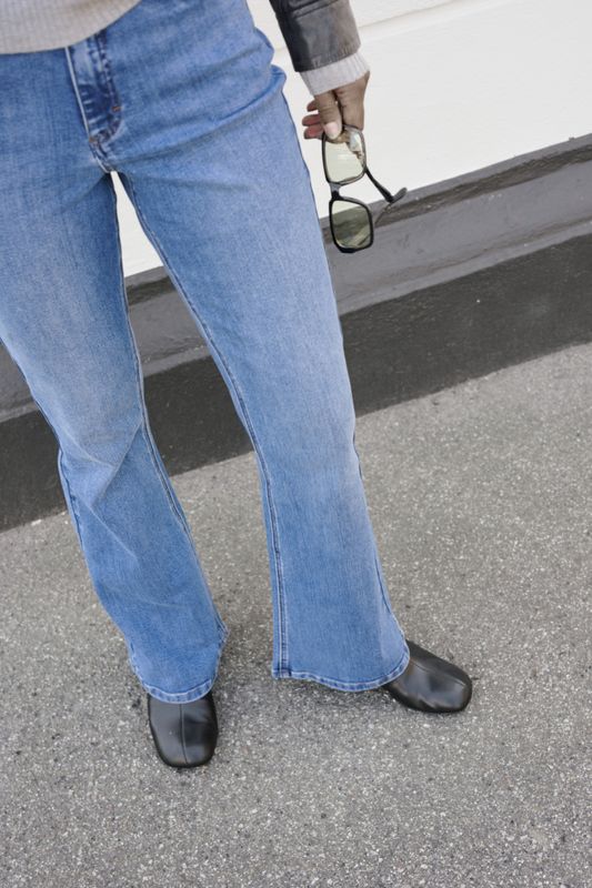 KAforest HW Slim Fit Jeans Medium Blue Denim
