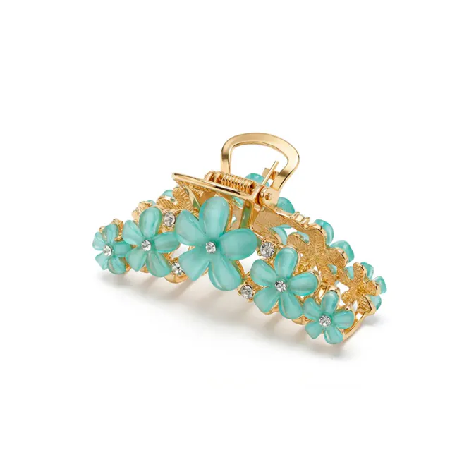Hovedbilde Hairclip23 Flower Aqua