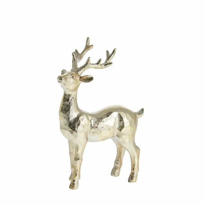 Hovedbilde Sisillia decoration deer 14.5cm. L. Gold Stående