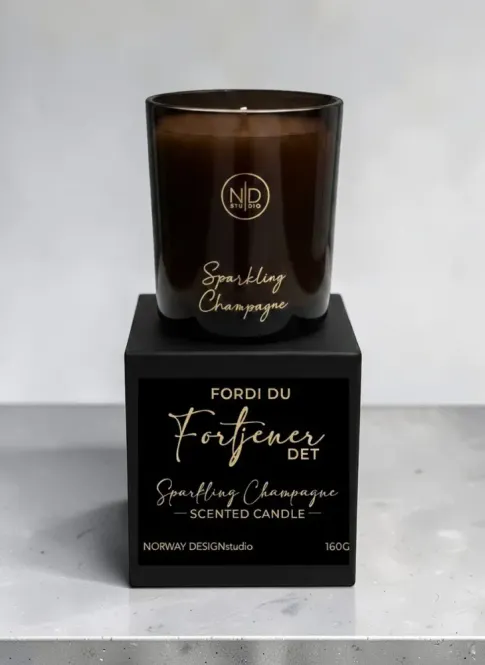 Hovedbilde Duftlys - Sort - Fordi du Fortjener Det