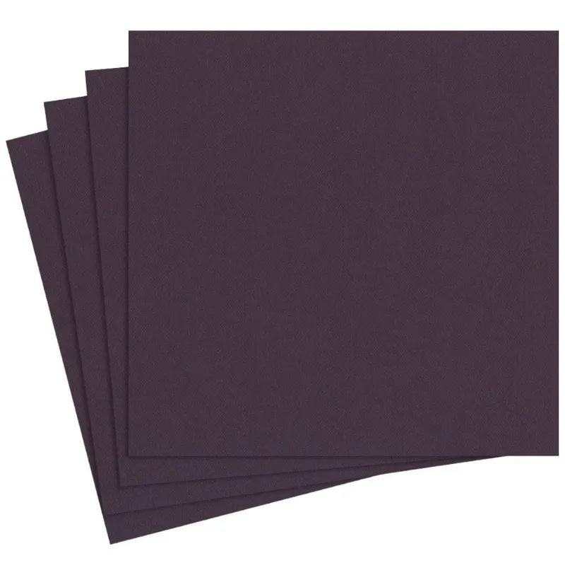 Serviett Middag Paper Linen Aubergine