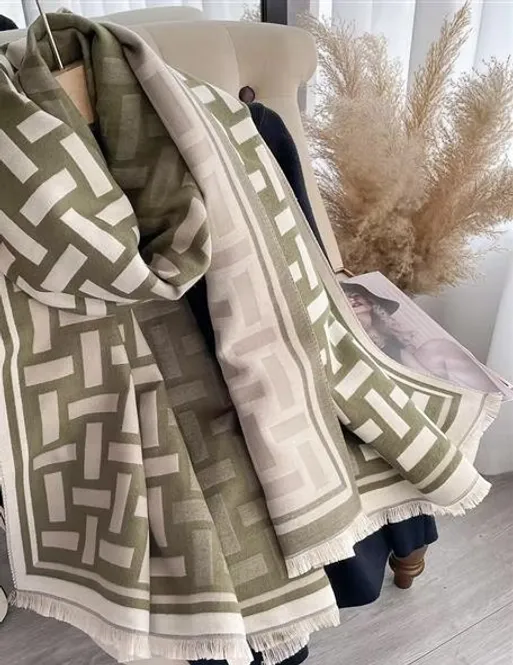 Hovedbilde Ivy Scarf Visc/Poly 185x65 - Green mix