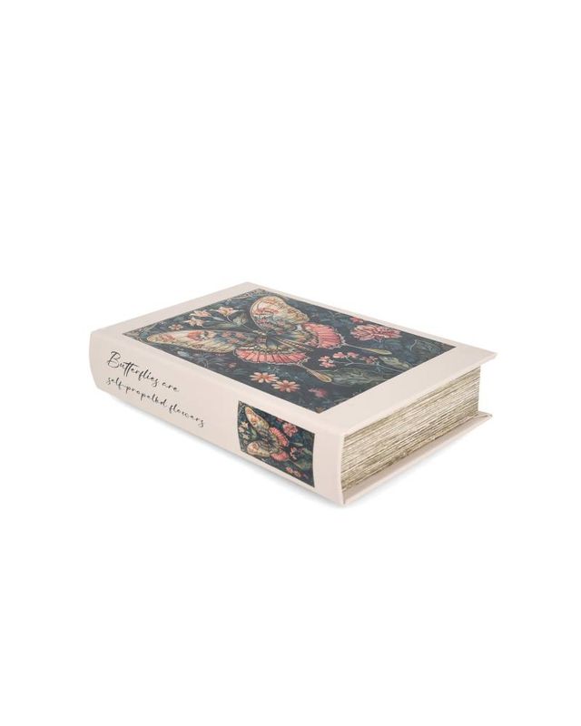 Bokboks Fjæril – dekorativ oppbevaring | 24 cm